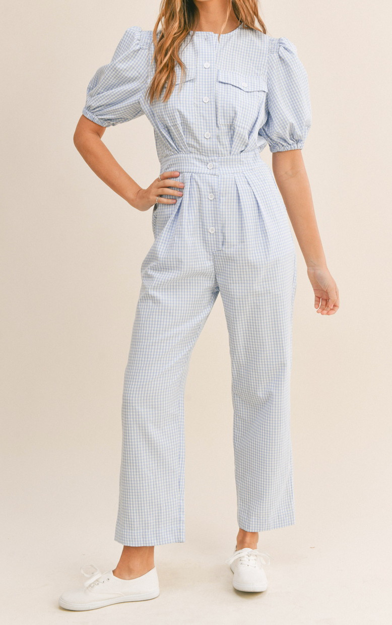 Plaid Jumpsuit