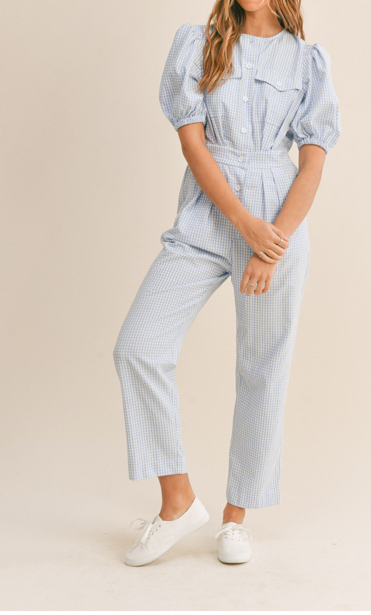Plaid Jumpsuit