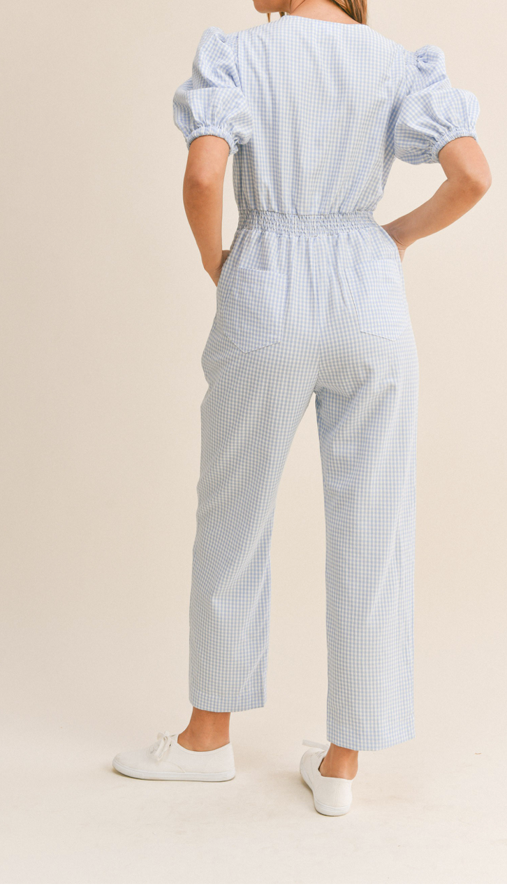 Plaid Jumpsuit